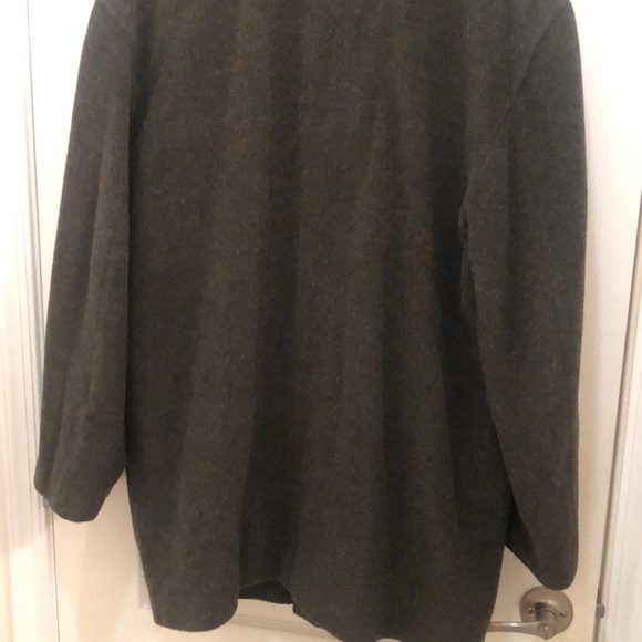 Heather Green 3/4 Wool Coat - Picture 2 of 3